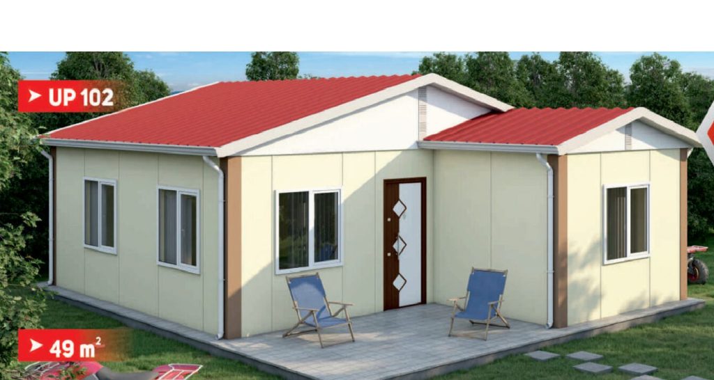 Сглобяема къща UP 102, 49 м² – екстериор