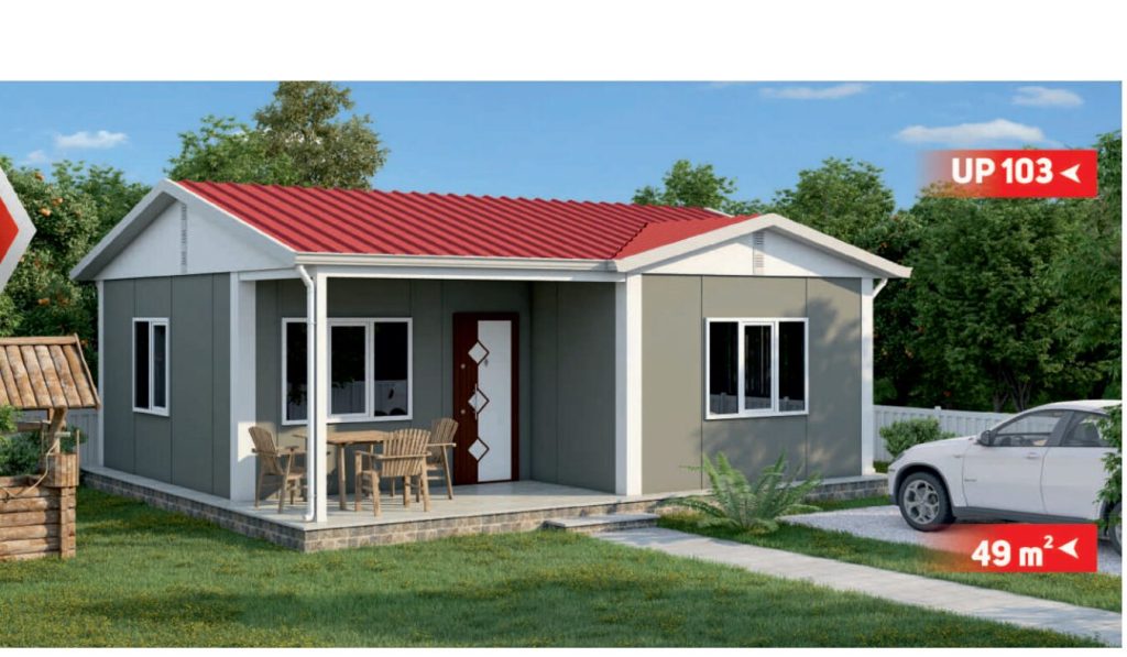 Сглобяема къща UP 103, 49 м² – екстериор