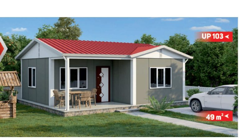 Сглобяема къща UP 103, 49 м² – екстериор