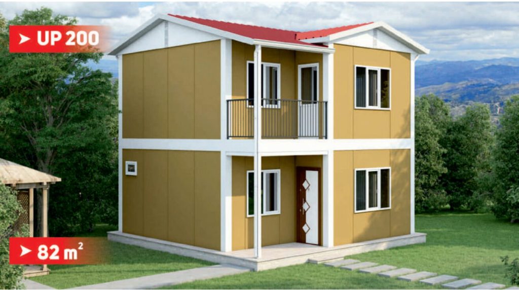 Сглобяема къща UP 200, 82 м² – екстериор